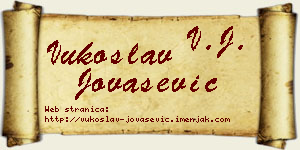Vukoslav Jovašević vizit kartica